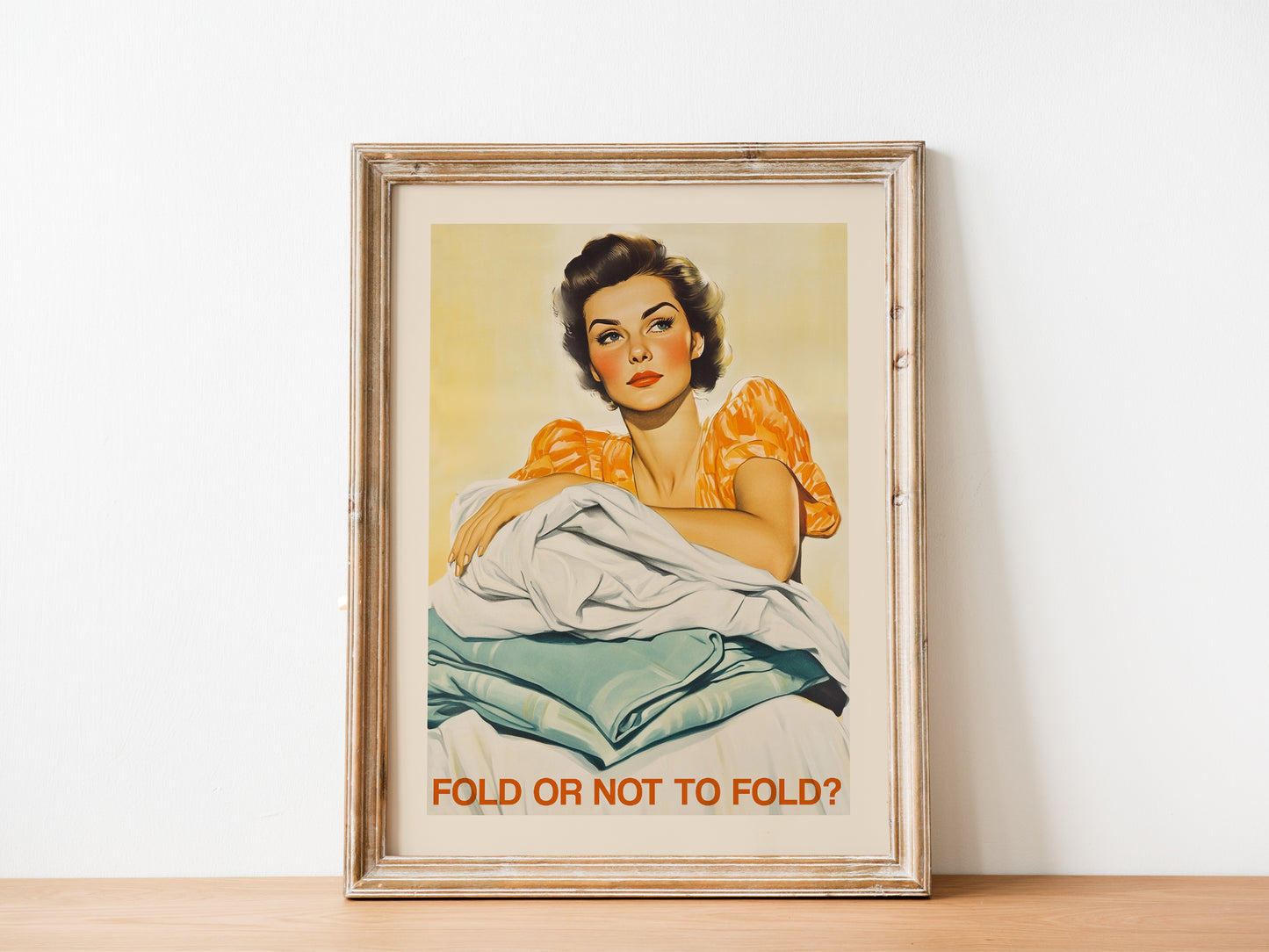 Retro Laundry Wall Art Funny Utility Room Decor Closet Art Print Retro Housewife Poster Mid Mod Art Fold or Not to Fold Art Large Posters Funny Quote Poster Vintage Laundry Room Wall Decor Unique Print from AnnoyingSeagull