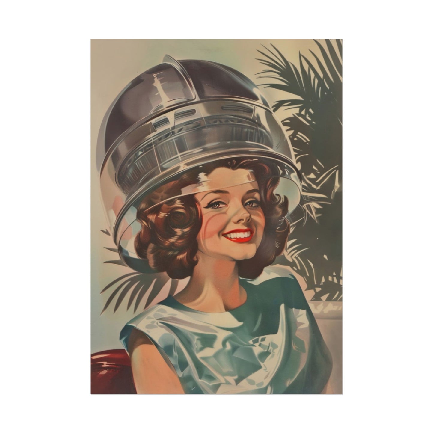 Retro Hair Salon Wall Art Funny Vintage Poster Hairdresser Gift Beauty Salon Art 60s Wash and Go Poster Hair Stylist Vintage Spa Poster 