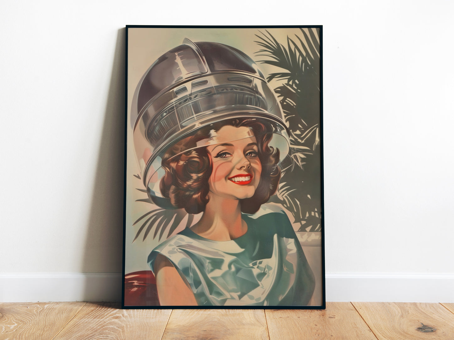 Retro Hair Salon Wall Art Funny Vintage Poster Hairdresser Gift Beauty Salon Art 60s Wash and Go Poster Hair Stylist Vintage Spa Poster 