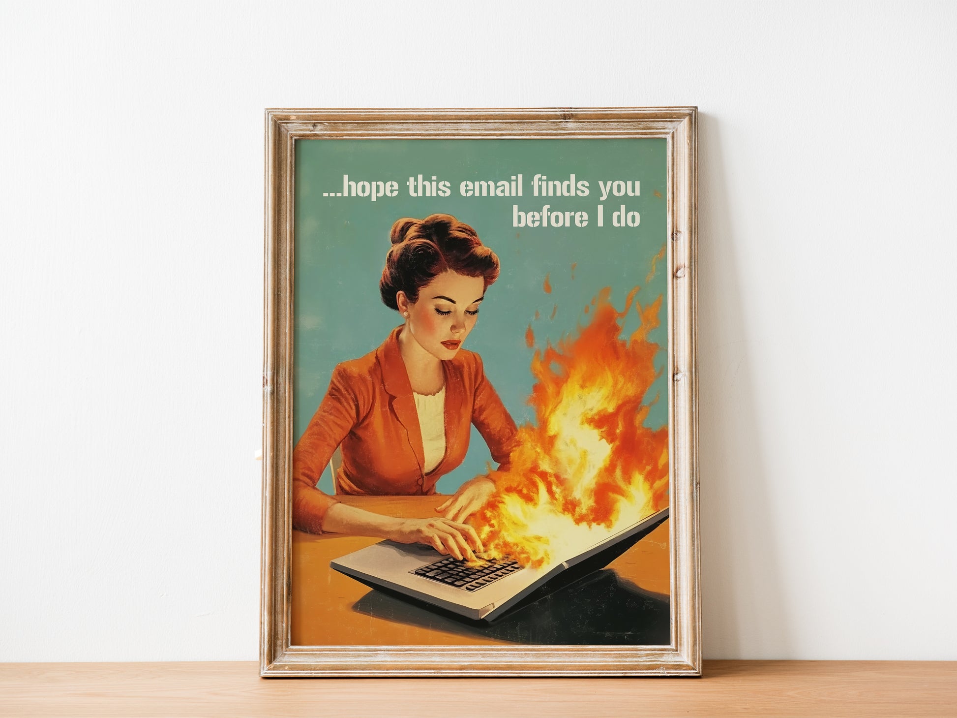 I Hope This Email Finds You before I do Poster Fun Office Quotes Wall Art Funny Retro Poster Sarcastic Home Office Art Cute Work Poster Cubicle Decor Work Friend Gift