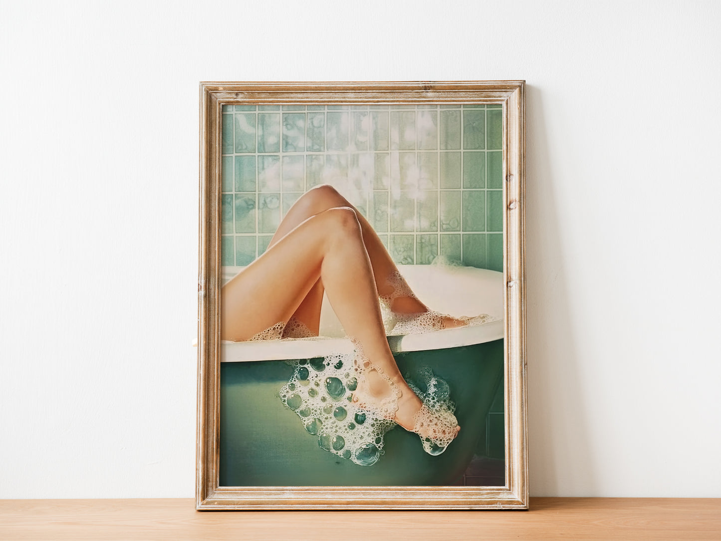 Retro Bathroom Postre Green Bathroom Art Print Get Naked Poster Bath Time Art Shower Room Decor Powder Room Poster Print Girly Bathroom Poster Dorm Room Wall Art Woman in Bathtub Poster