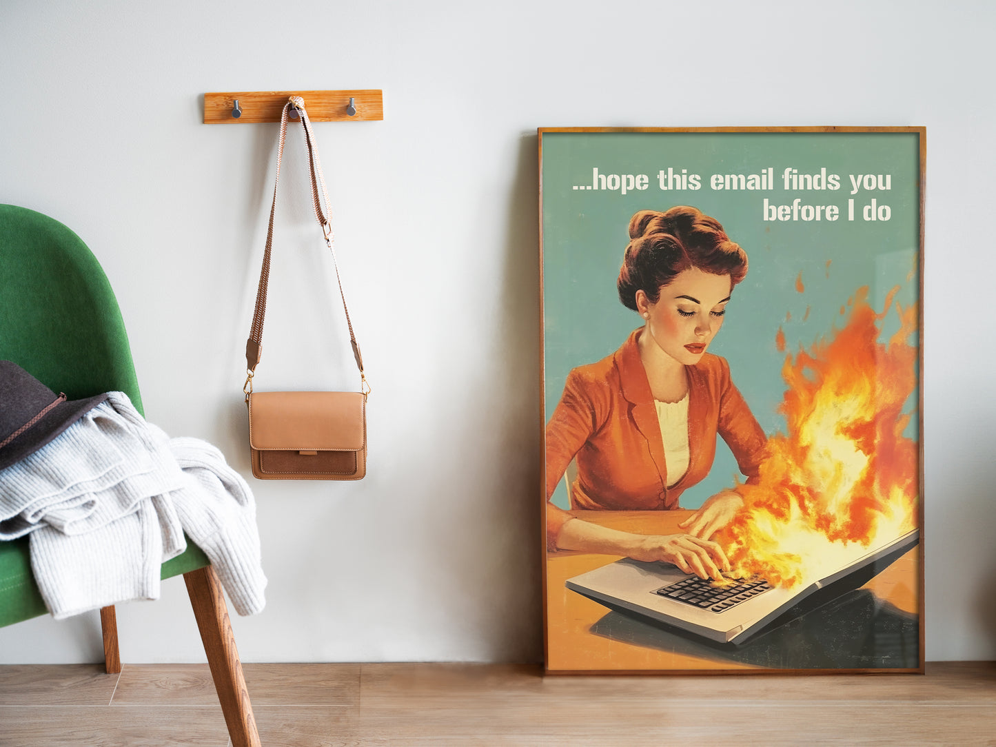 I Hope This Email Finds You before I do Poster Fun Office Quotes Wall Art Funny Retro Poster Sarcastic Home Office Art Cute Work Poster Cubicle Decor Work Friend Gift