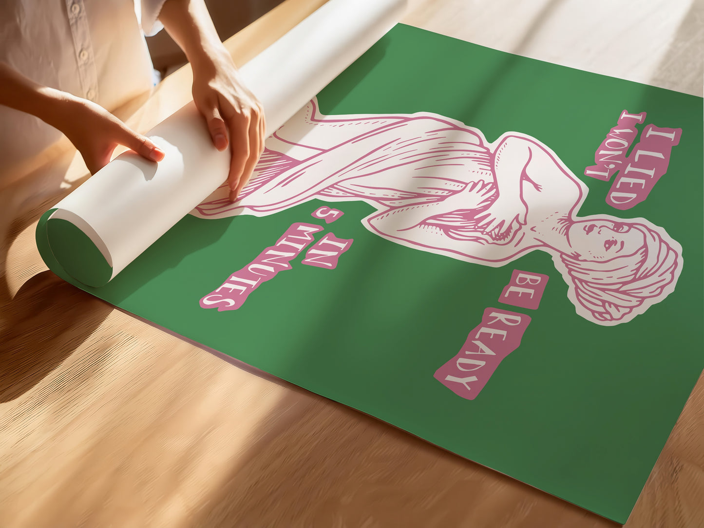 I Won't be Ready in 5 Minutes - Venus Bathroom Art