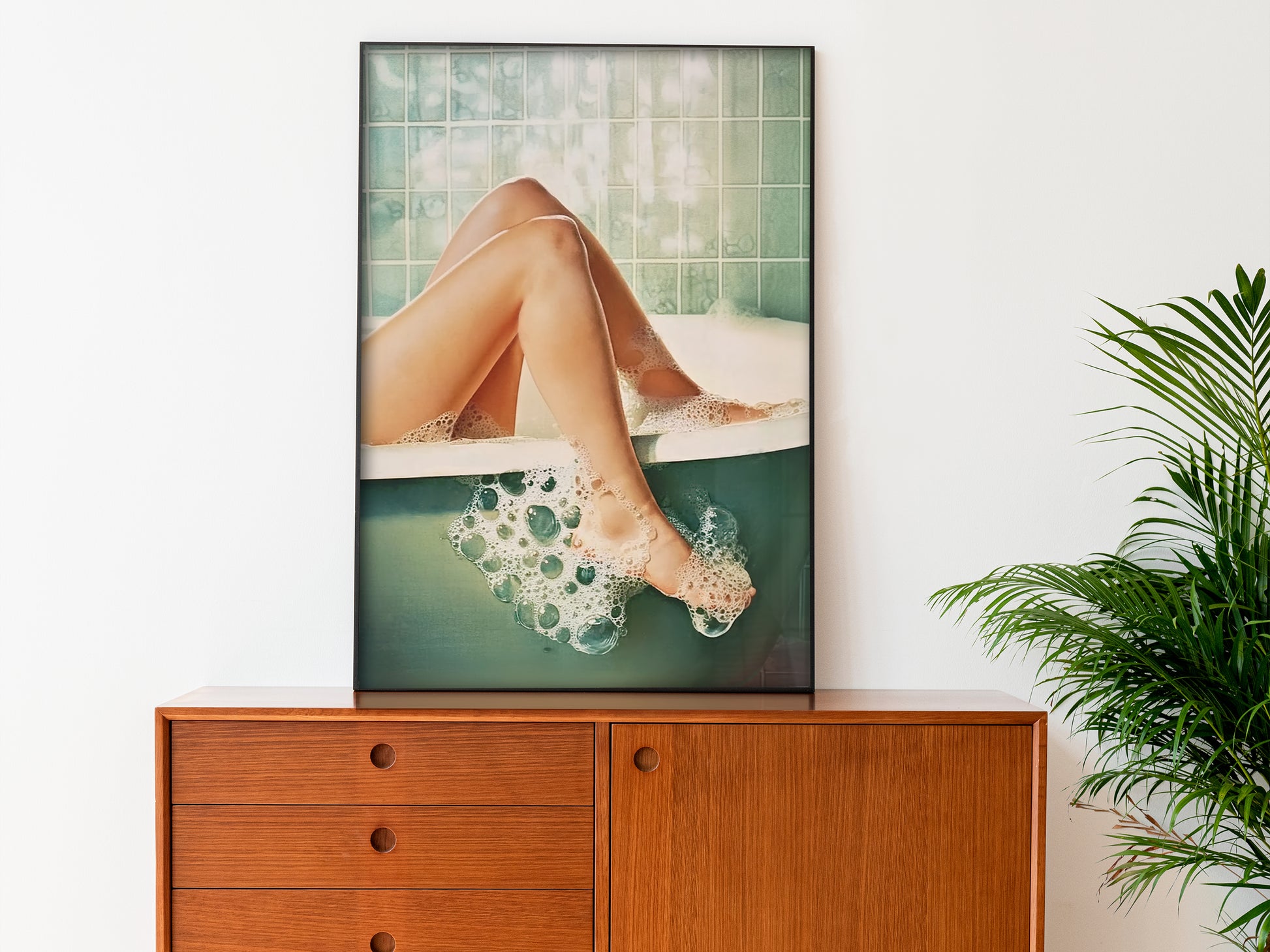 Retro Bathroom Postre Green Bathroom Art Print Get Naked Poster Bath Time Art Shower Room Decor Powder Room Poster Print Girly Bathroom Poster Dorm Room Wall Art Woman in Bathtub Poster